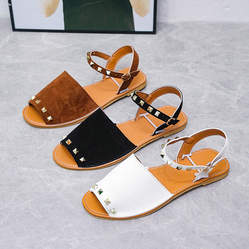 Hannah – Flache Sommerschuhe mit Fischmund für Damen
