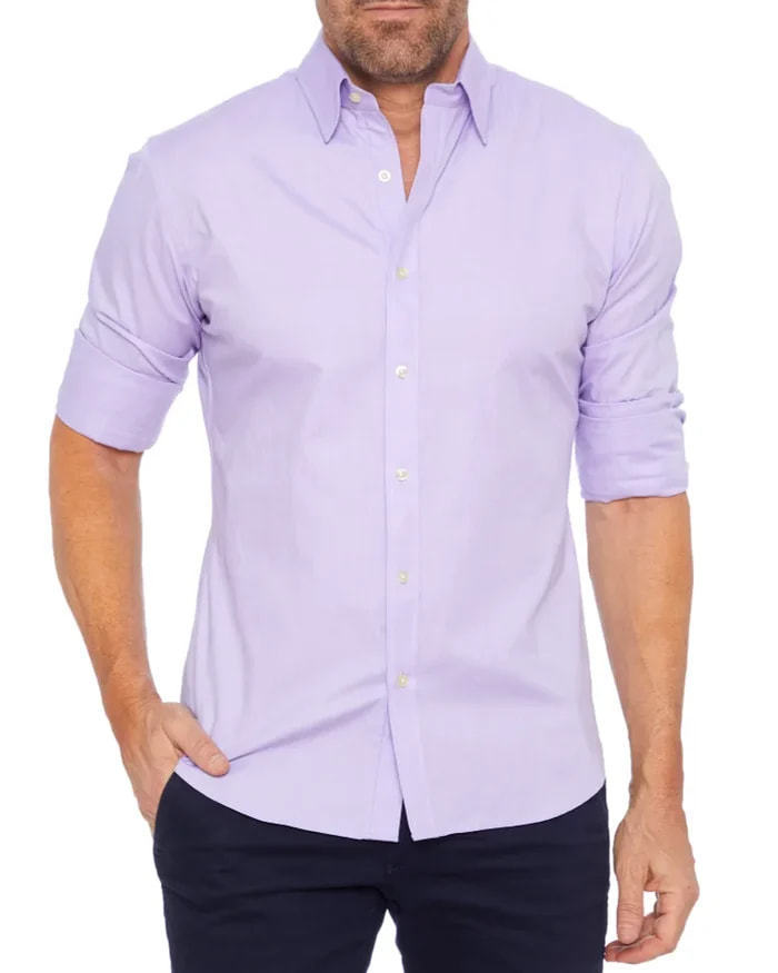 Glenn – Long-sleeve zipper shirt with button design and fashionable collar for men