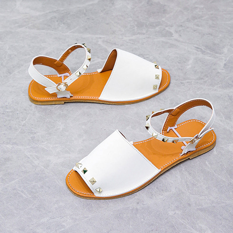 Hannah – Flache Sommerschuhe mit Fischmund für Damen