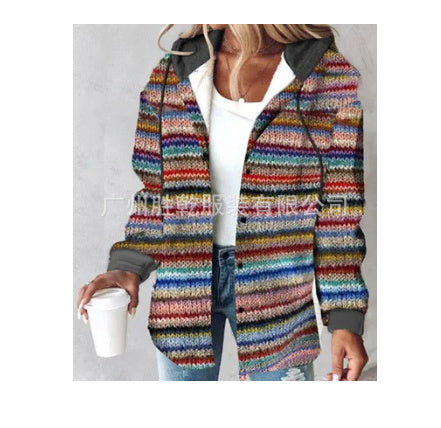 Shannon – Damen Wolljacke im großen Karo-Stil