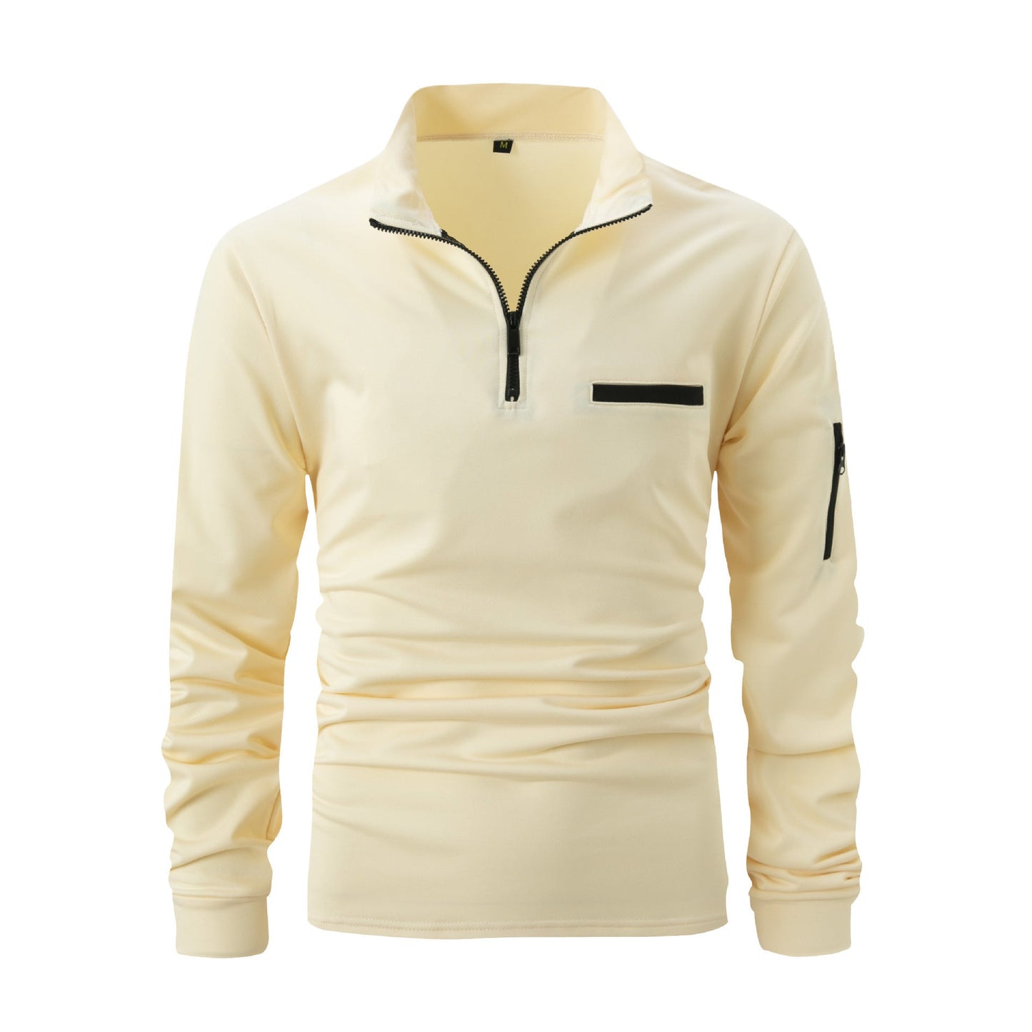 Herren Sportlicher Quarter-Zip Pullover mit Reißverschluss und Langarm – Athleisure Oberteil für Training und Alltag
