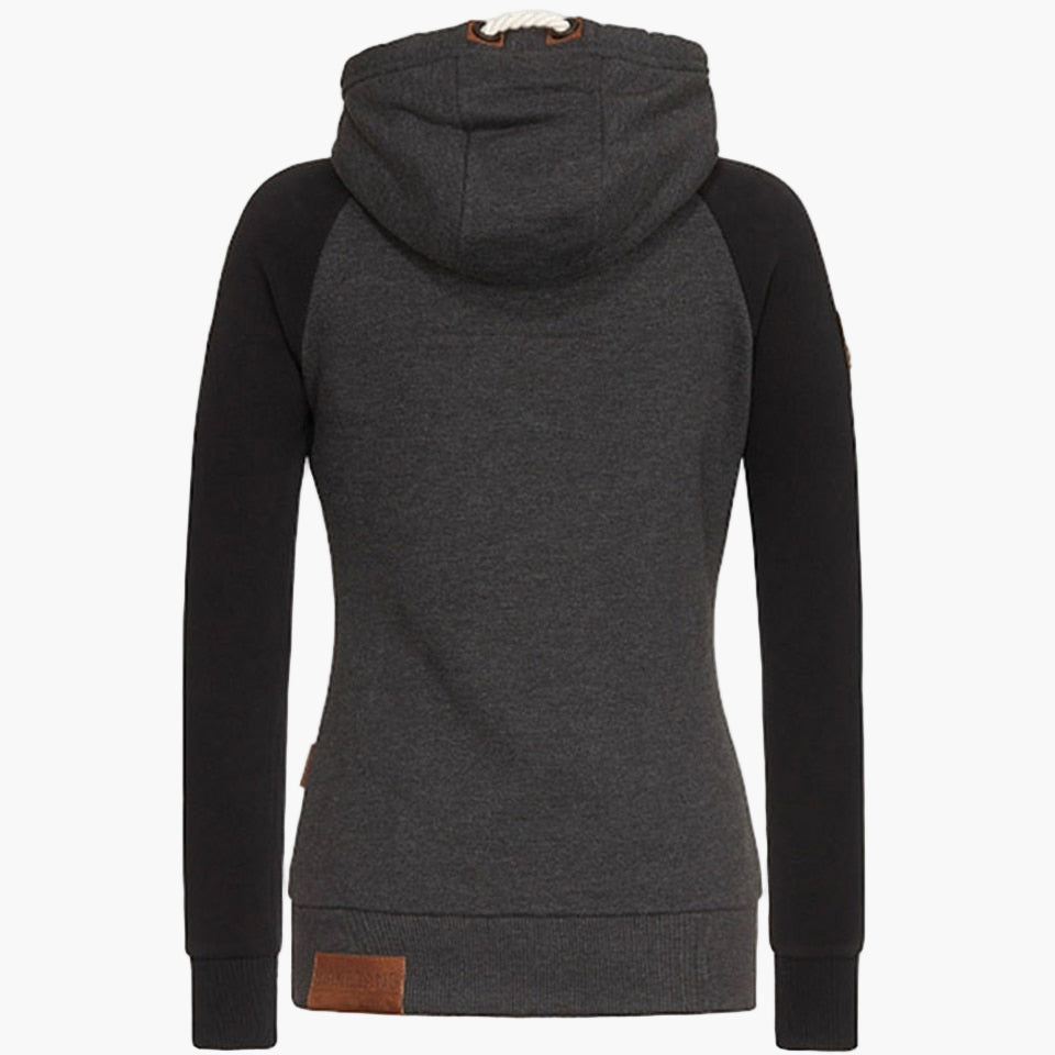 Damen Hoodie mit Kapuze – Urban Style Freizeitjacke mit Reißverschluss für Alltag und Outdoor