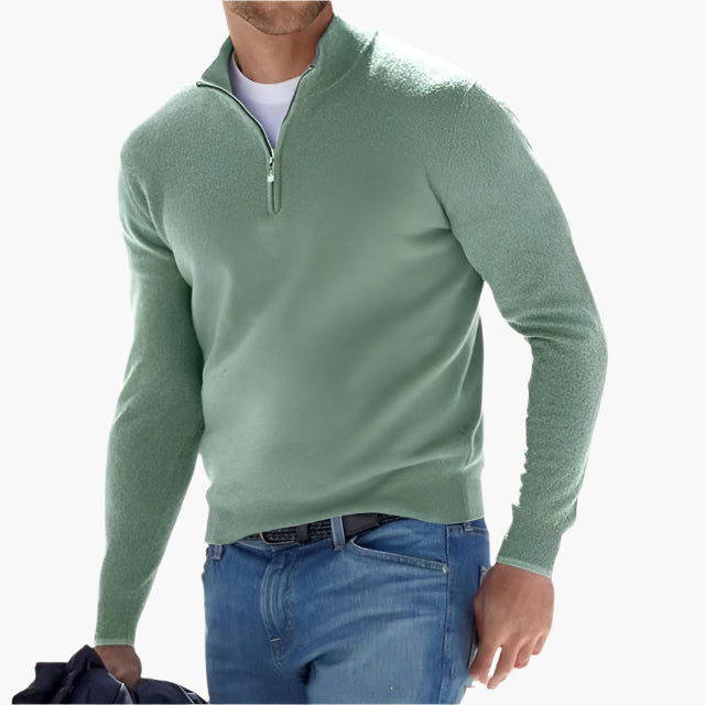 Herren Quarter-Zip Pullover – Klassischer Strickpullover für Freizeit und Business