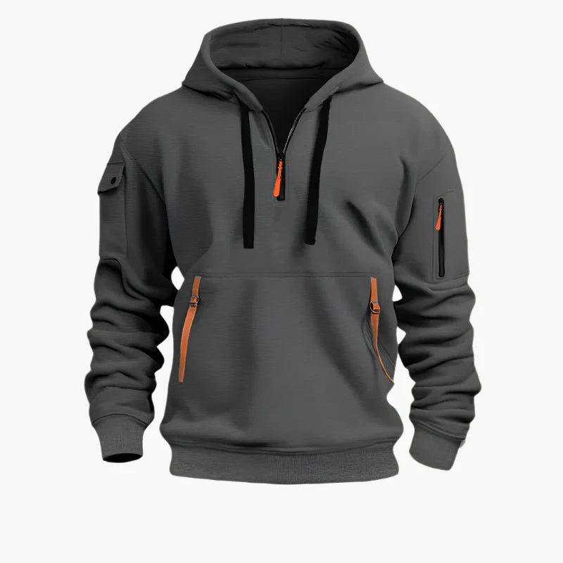 Herren Kapuzenpullover Artemis – Funktioneller Streetwear Hoodie mit Taschen und Reißverschluss