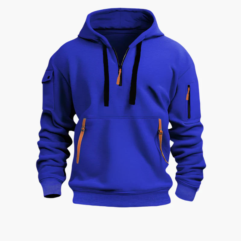 Herren Kapuzenpullover Artemis – Funktioneller Streetwear Hoodie mit Taschen und Reißverschluss
