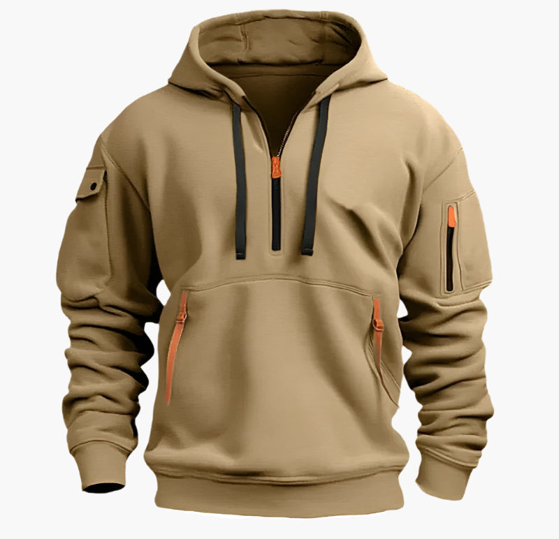 Herren Kapuzenpullover Artemis – Funktioneller Streetwear Hoodie mit Taschen und Reißverschluss