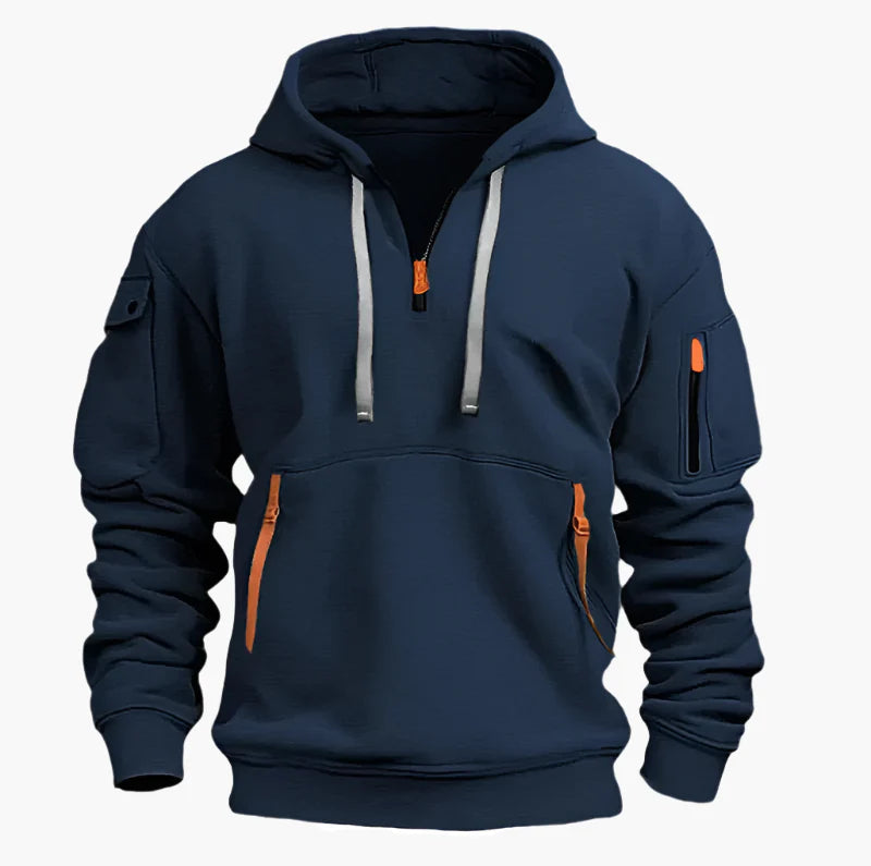 Herren Kapuzenpullover Artemis – Funktioneller Streetwear Hoodie mit Taschen und Reißverschluss