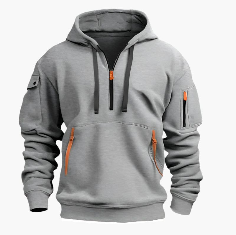 Herren Kapuzenpullover Artemis – Funktioneller Streetwear Hoodie mit Taschen und Reißverschluss
