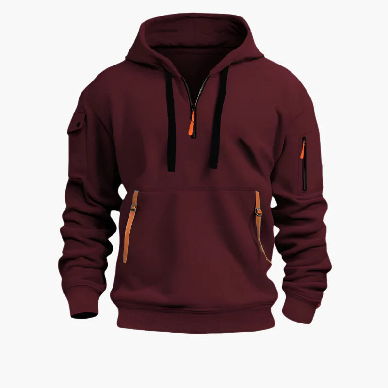 Herren Kapuzenpullover Artemis – Funktioneller Streetwear Hoodie mit Taschen und Reißverschluss