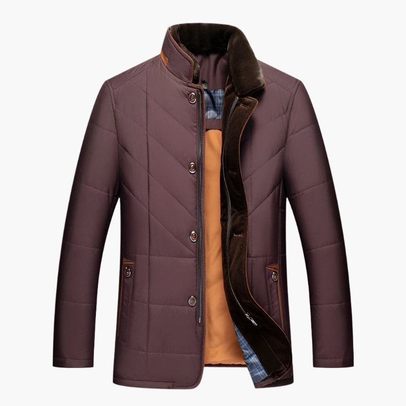 Men's quilted jacket in elegant business style – perfect for everyday and office use