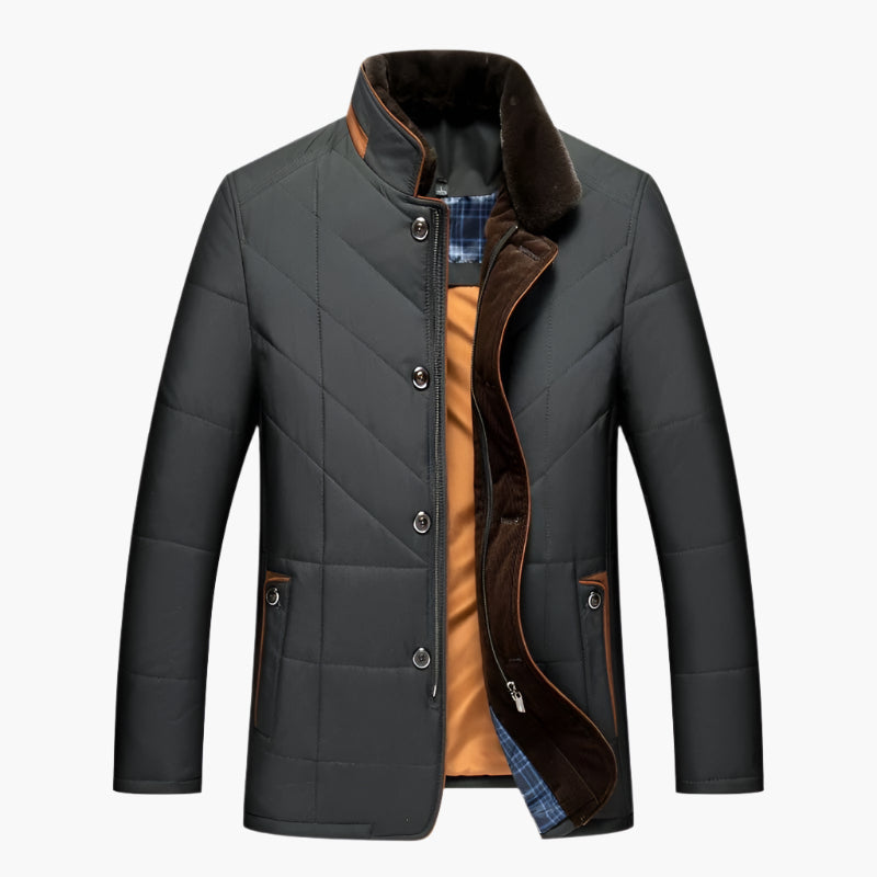 Men's quilted jacket in elegant business style – perfect for everyday and office use