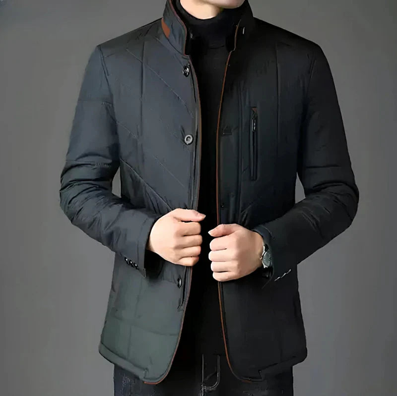 Men's quilted jacket in elegant business style – perfect for everyday and office use