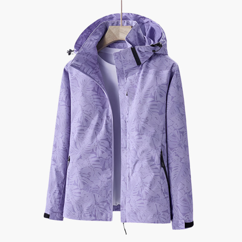 Damen Outdoorjacke mit Kapuze – Wasserdicht, Winddicht & Atmungsaktiv – Stilvolle Funktionsjacke für Freizeit & Alltag