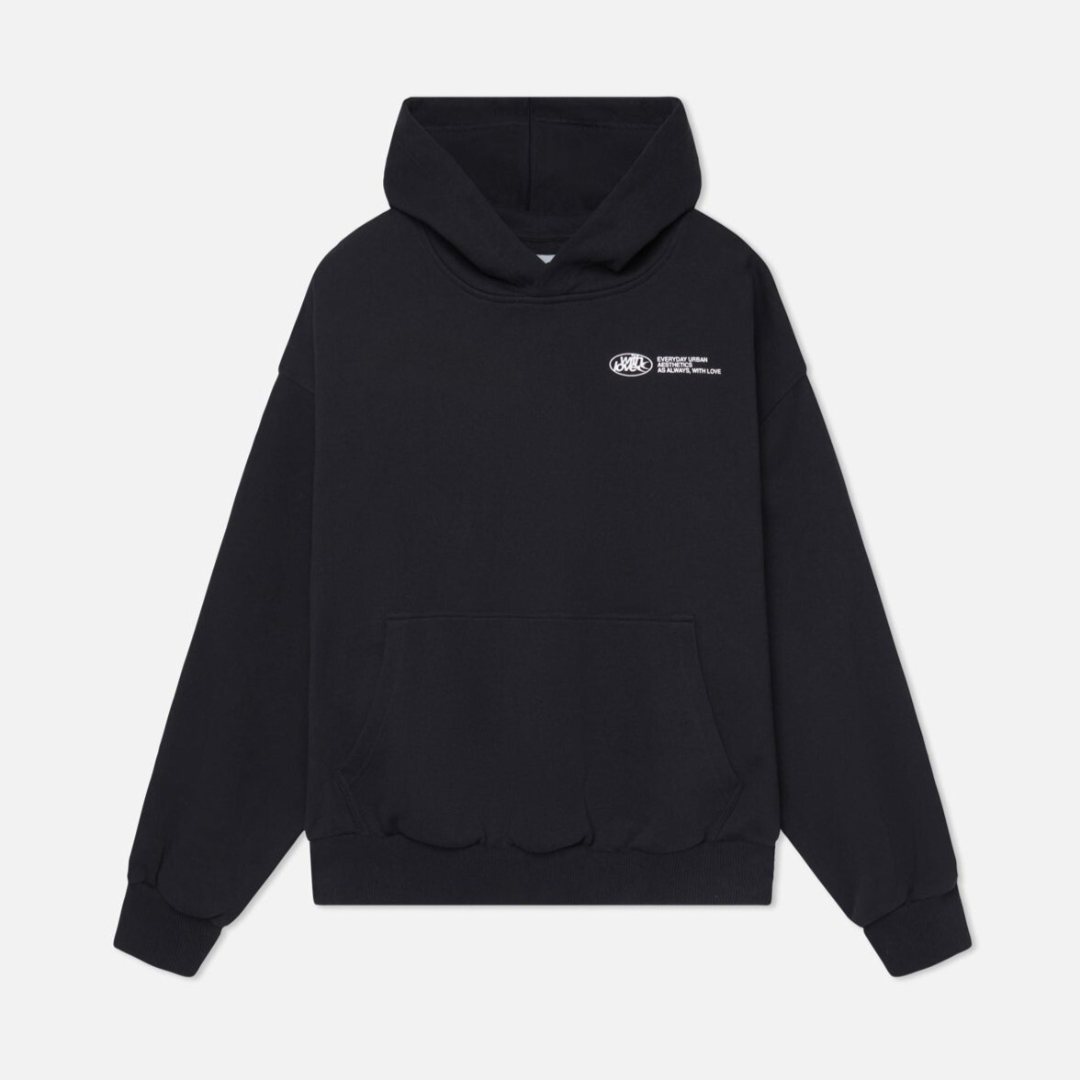 Unisex Oversize Streetwear Hoodie mit Kapuze und Schriftzug – Lässiger Urban Look für Alltag und Freizeit
