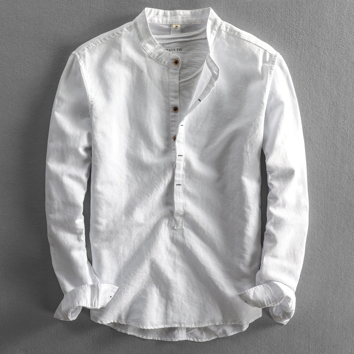 Doug – Long-sleeved men's shirt made of linen