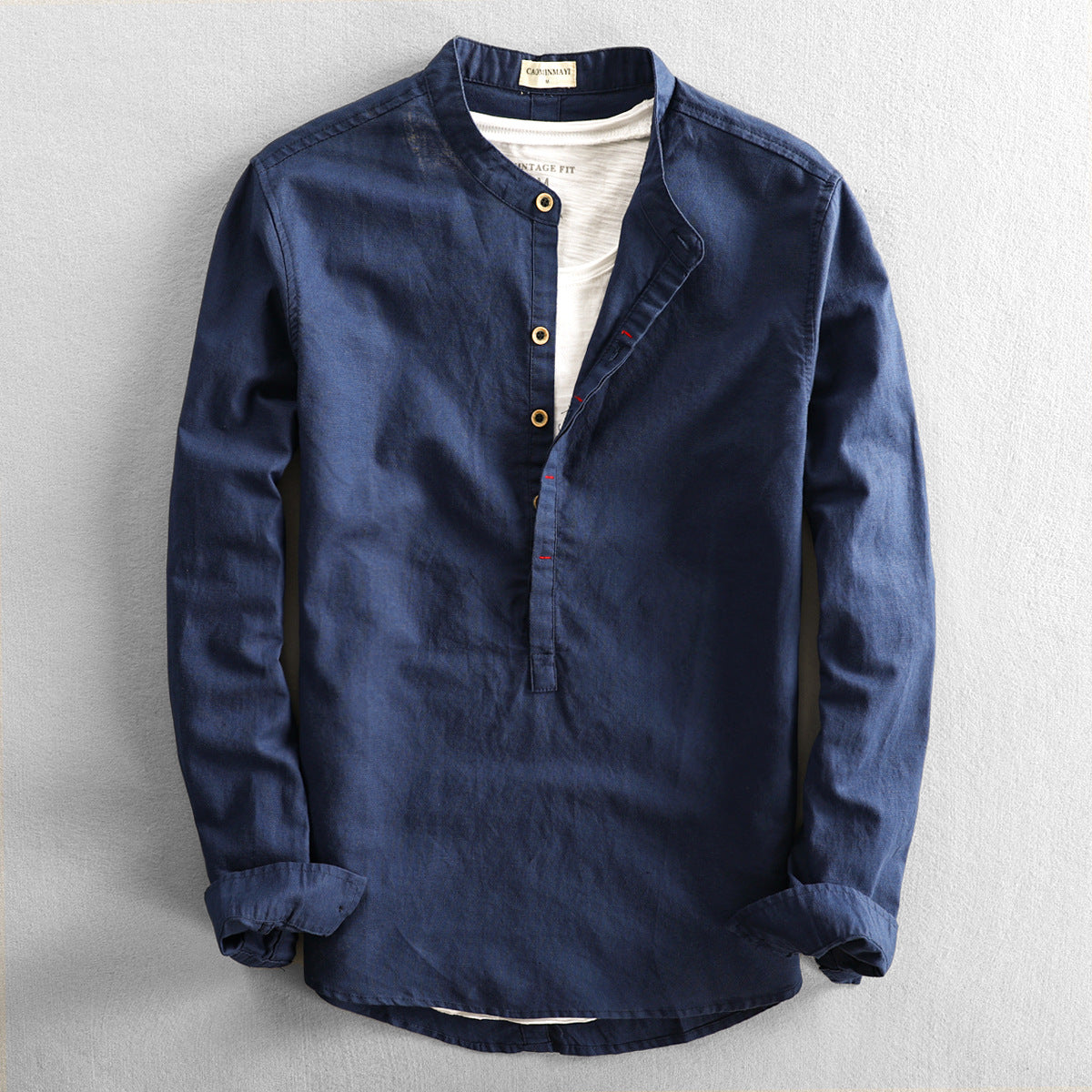 Doug – Long-sleeved men's shirt made of linen