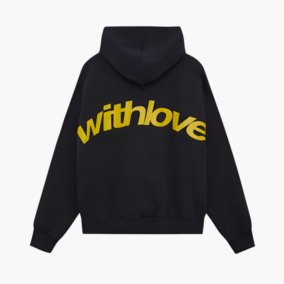 Unisex Oversize Streetwear Hoodie mit Kapuze und Schriftzug – Lässiger Urban Look für Alltag und Freizeit
