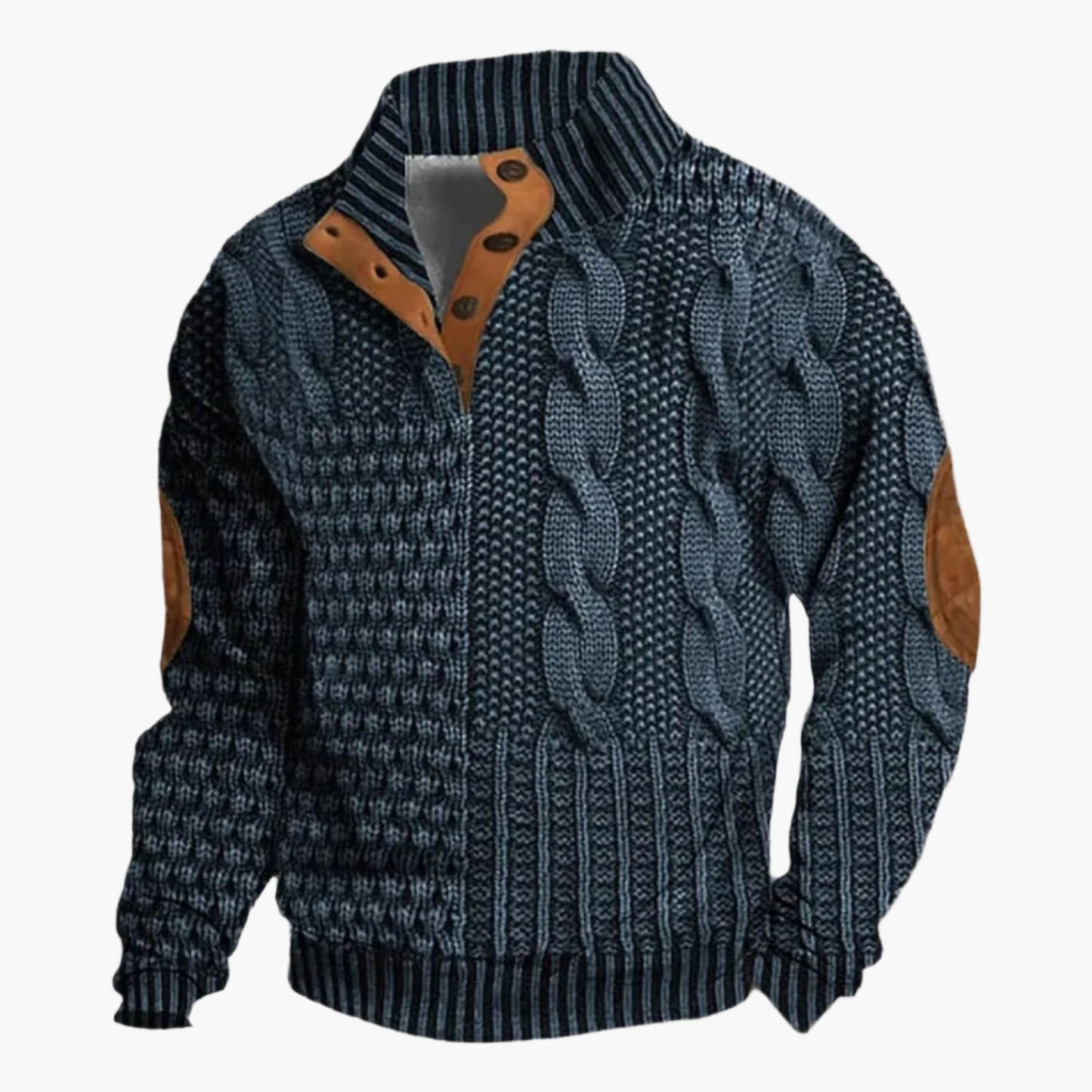 Herren Strickmuster Bomberjacke – Vintage Stil für Alltag & Freizeit