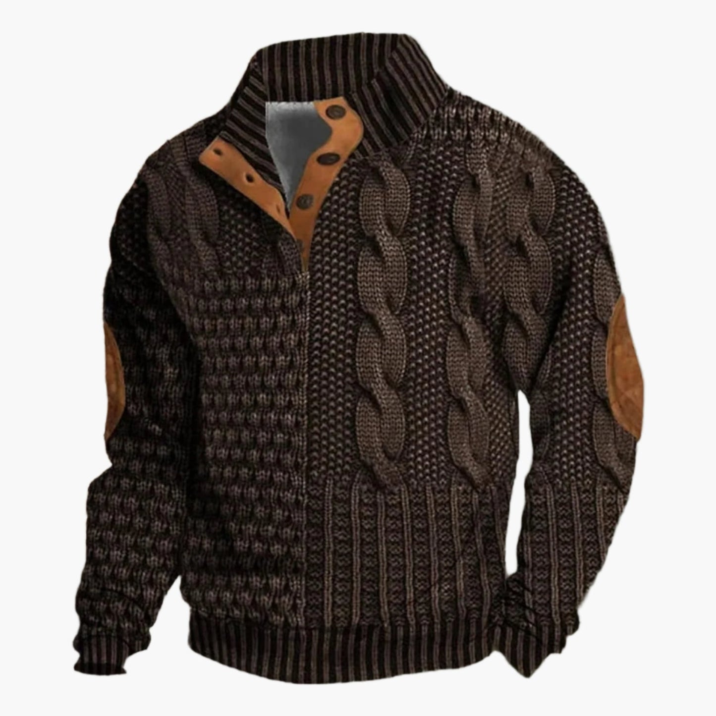 Herren Strickmuster Bomberjacke – Vintage Stil für Alltag & Freizeit
