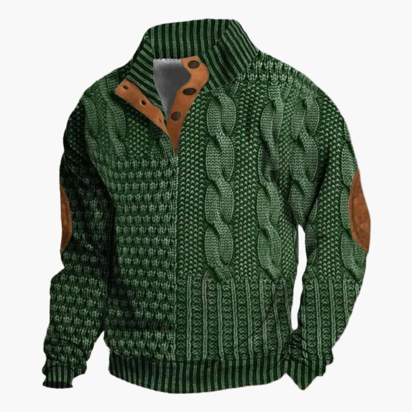 Herren Strickmuster Bomberjacke – Vintage Stil für Alltag & Freizeit