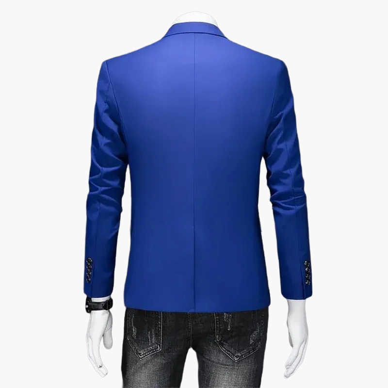 Men's Blazer Modern One-Button Slim Fit – Elegant Casual and Business Look