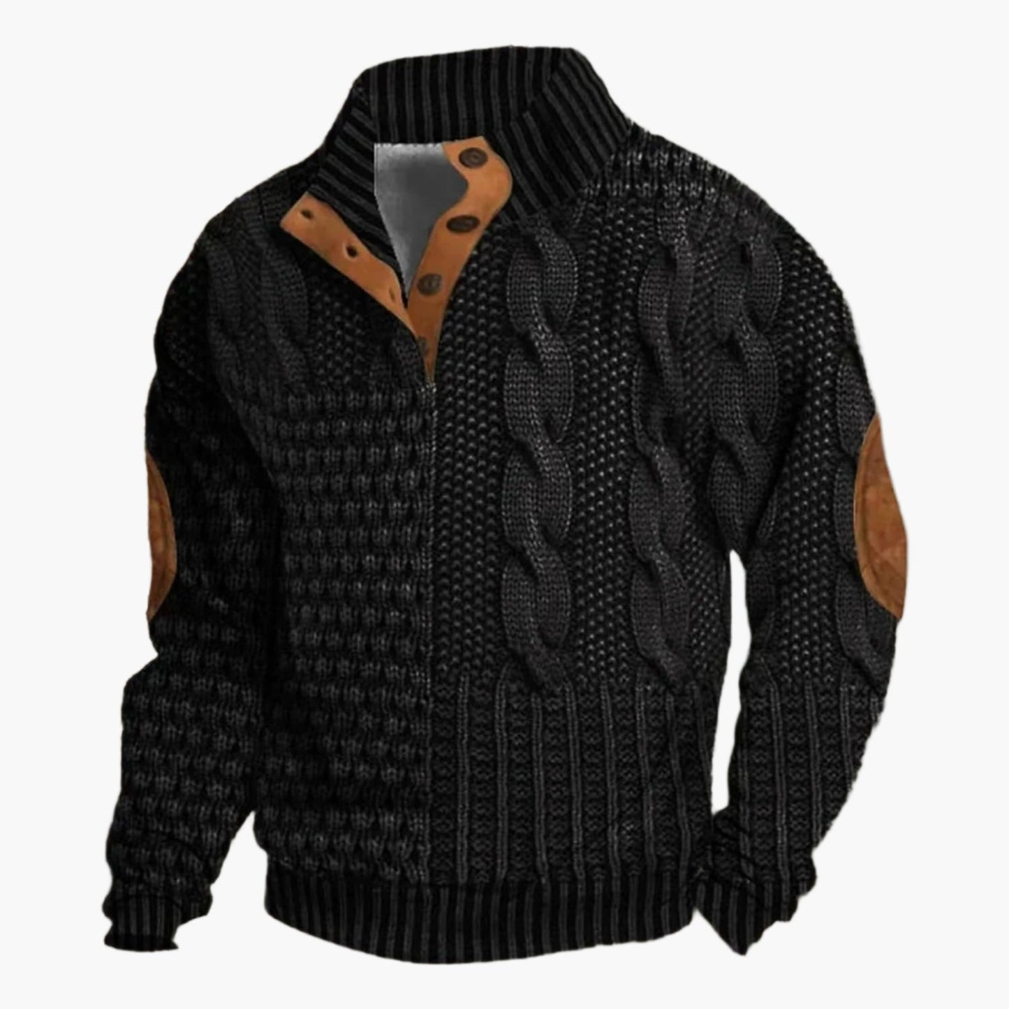 Herren Strickmuster Bomberjacke – Vintage Stil für Alltag & Freizeit