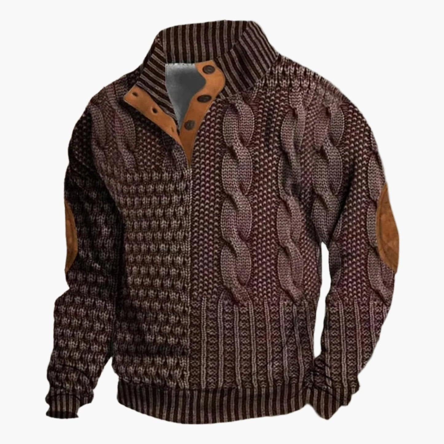 Herren Strickmuster Bomberjacke – Vintage Stil für Alltag & Freizeit