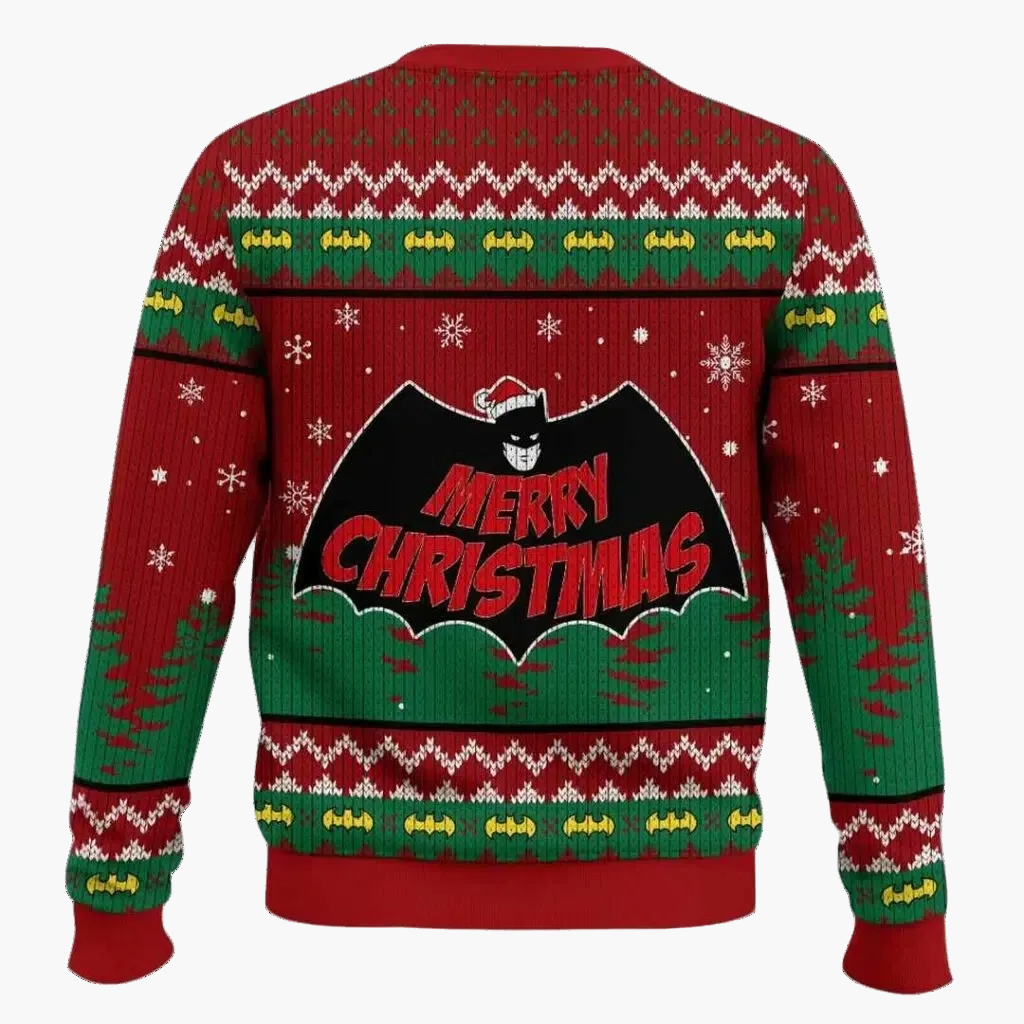 Herren Weihnachtspullover Batman Christmas – Lustiger Ugly Christmas Sweater für Fans