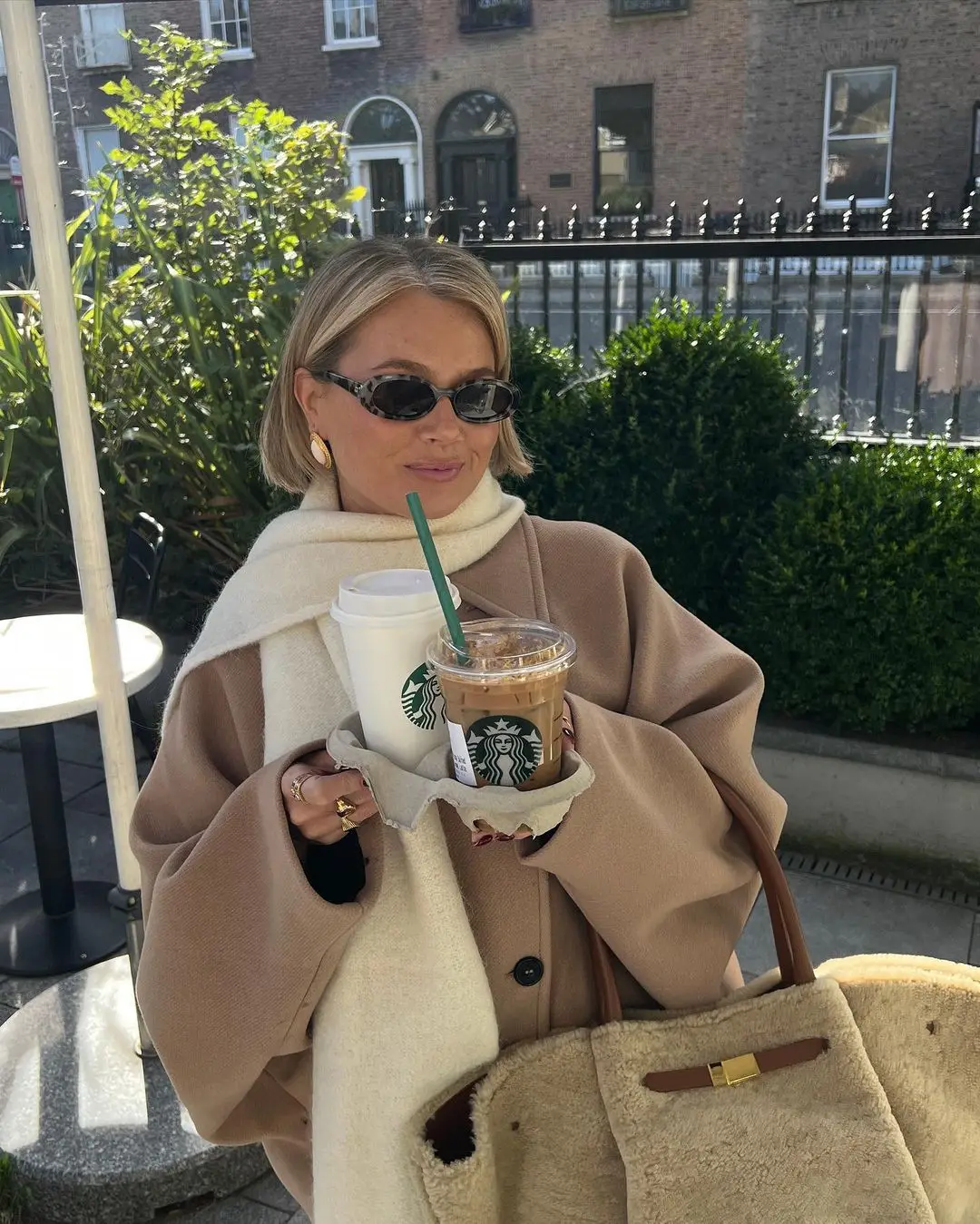 Damen Oversized Wollmantel im Boxy Fit – Stilvoller City- und Business-Look