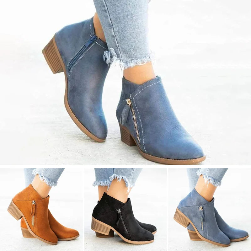 Damen Orthopädische Vintage-Stiefeletten für Alltag und Komfort