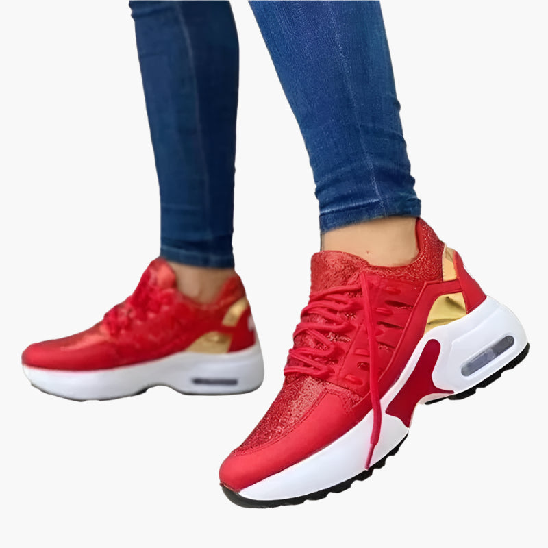 Damen Sneaker Orthopädisch Komfort Alltag Sportstil