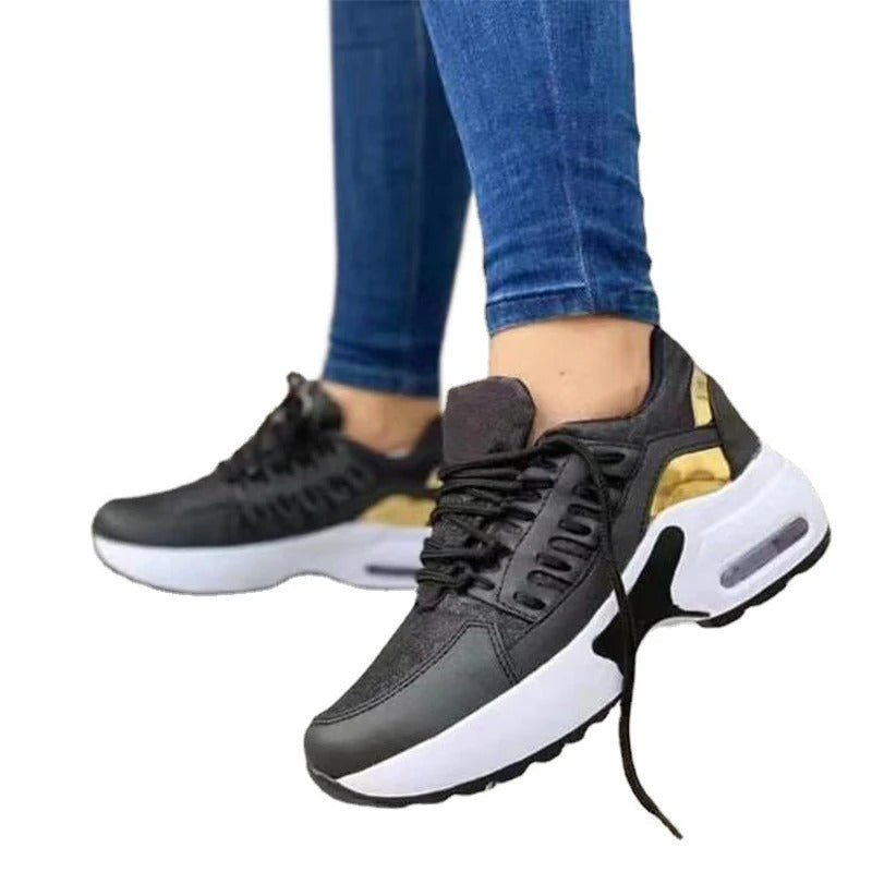 Damen Sneaker Orthopädisch Komfort Alltag Sportstil