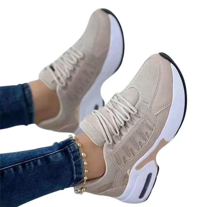 Damen Sneaker Orthopädisch Komfort Alltag Sportstil