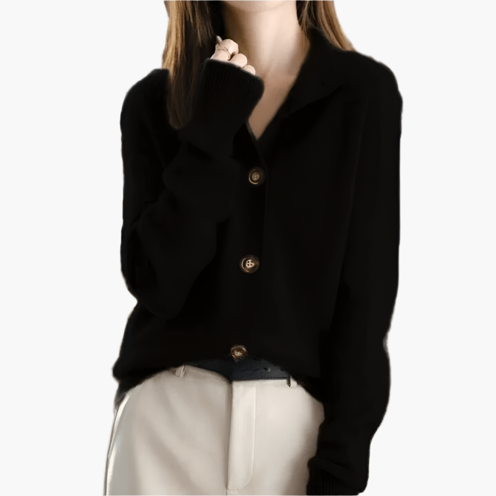 Women's knitted cardigan – Elegant cardigan for everyday and office, versatile and stylish