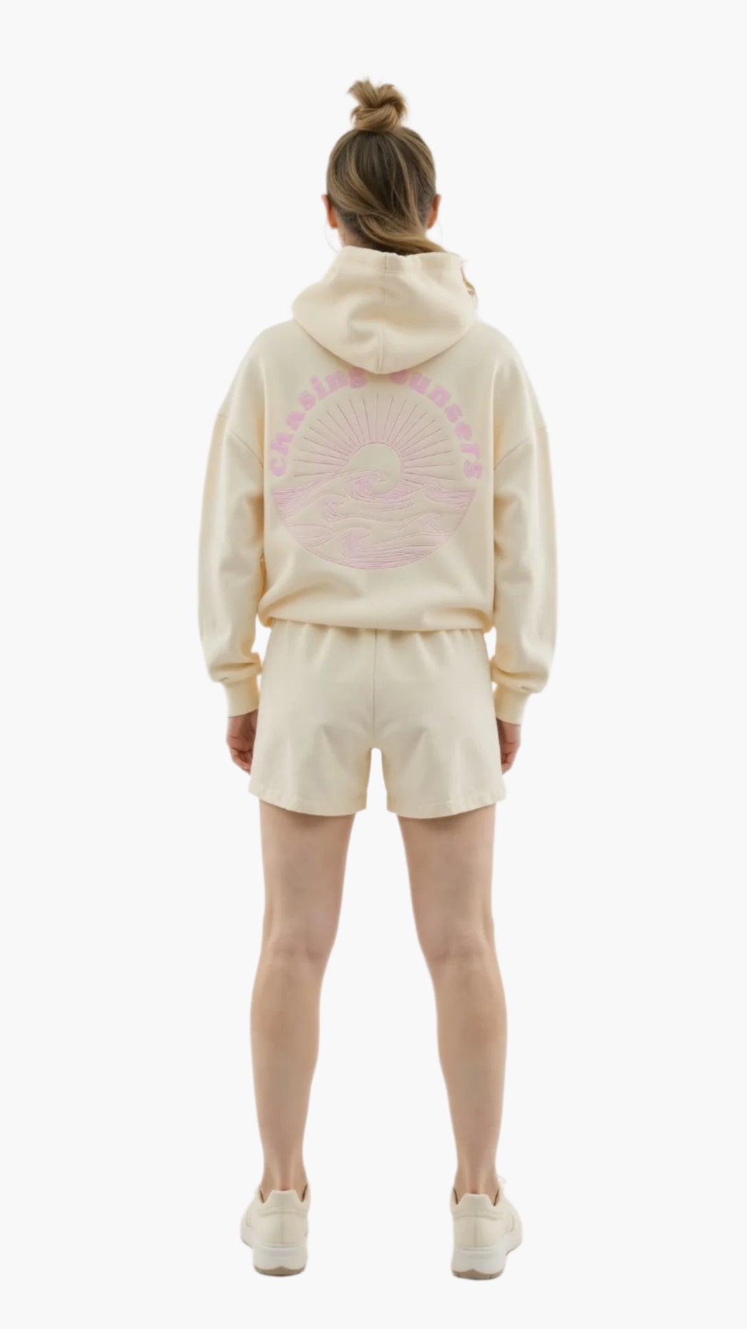 Damen Freizeit Oversize Hoodie mit tropischer Stickerei – Moderner Kapuzenpullover für Alltag und Urlaub
