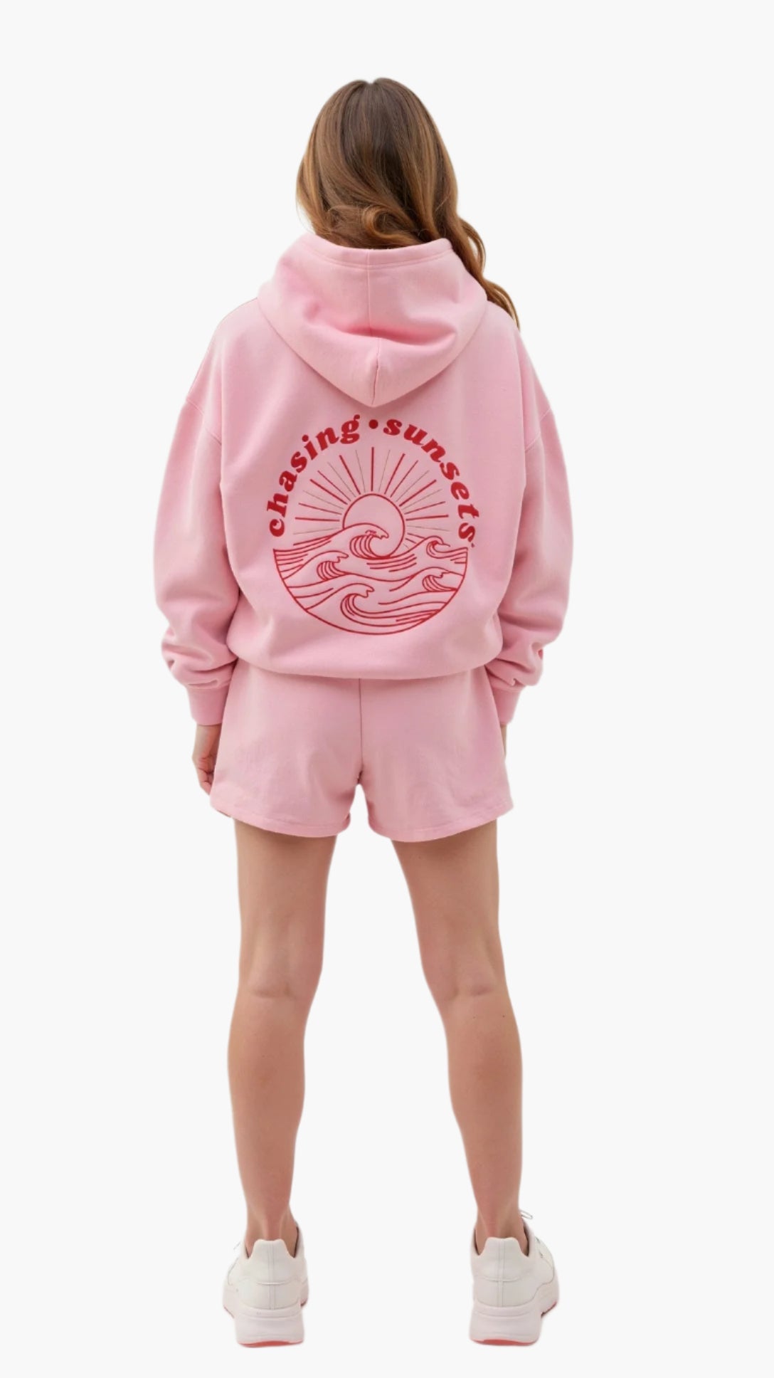 Damen Freizeit Oversize Hoodie mit tropischer Stickerei – Moderner Kapuzenpullover für Alltag und Urlaub