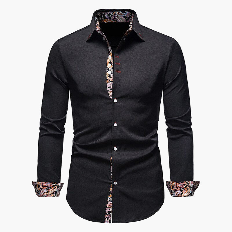Men's Modern Long-Sleeve Shirt – Stylish Shirt for Business and Leisure