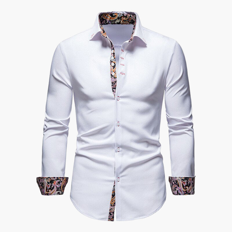 Men's Modern Long-Sleeve Shirt – Stylish Shirt for Business and Leisure
