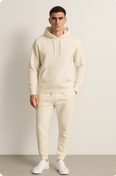 Herren Freizeit Hausanzug Set – Hoodie & Jogginghose für Sport und Entspannung