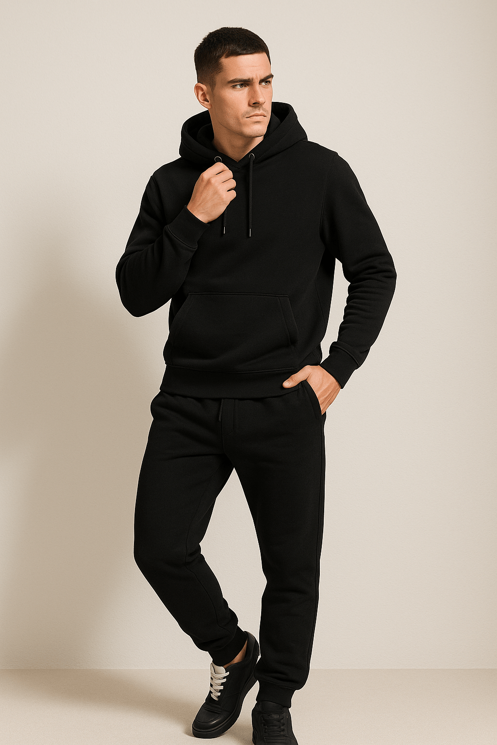 Herren Freizeit Hausanzug Set – Hoodie & Jogginghose für Sport und Entspannung