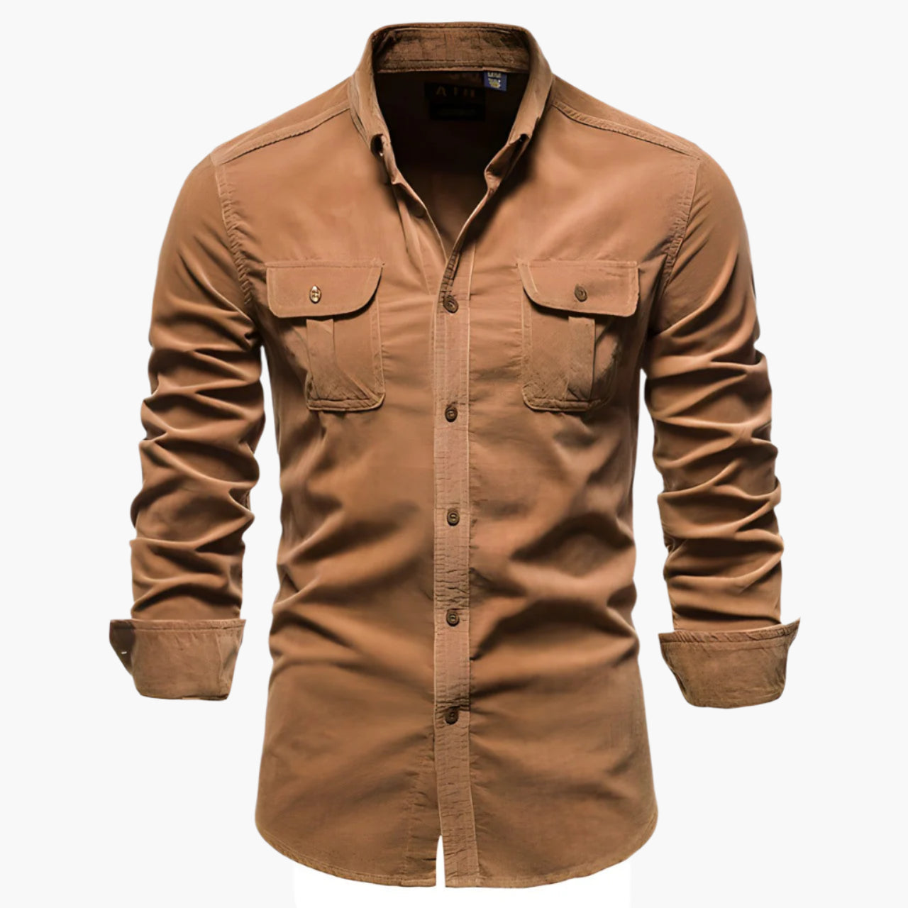 Herren Freizeithemd Slim Fit – Modernes Langarmhemd mit Brusttaschen, Business & Alltag