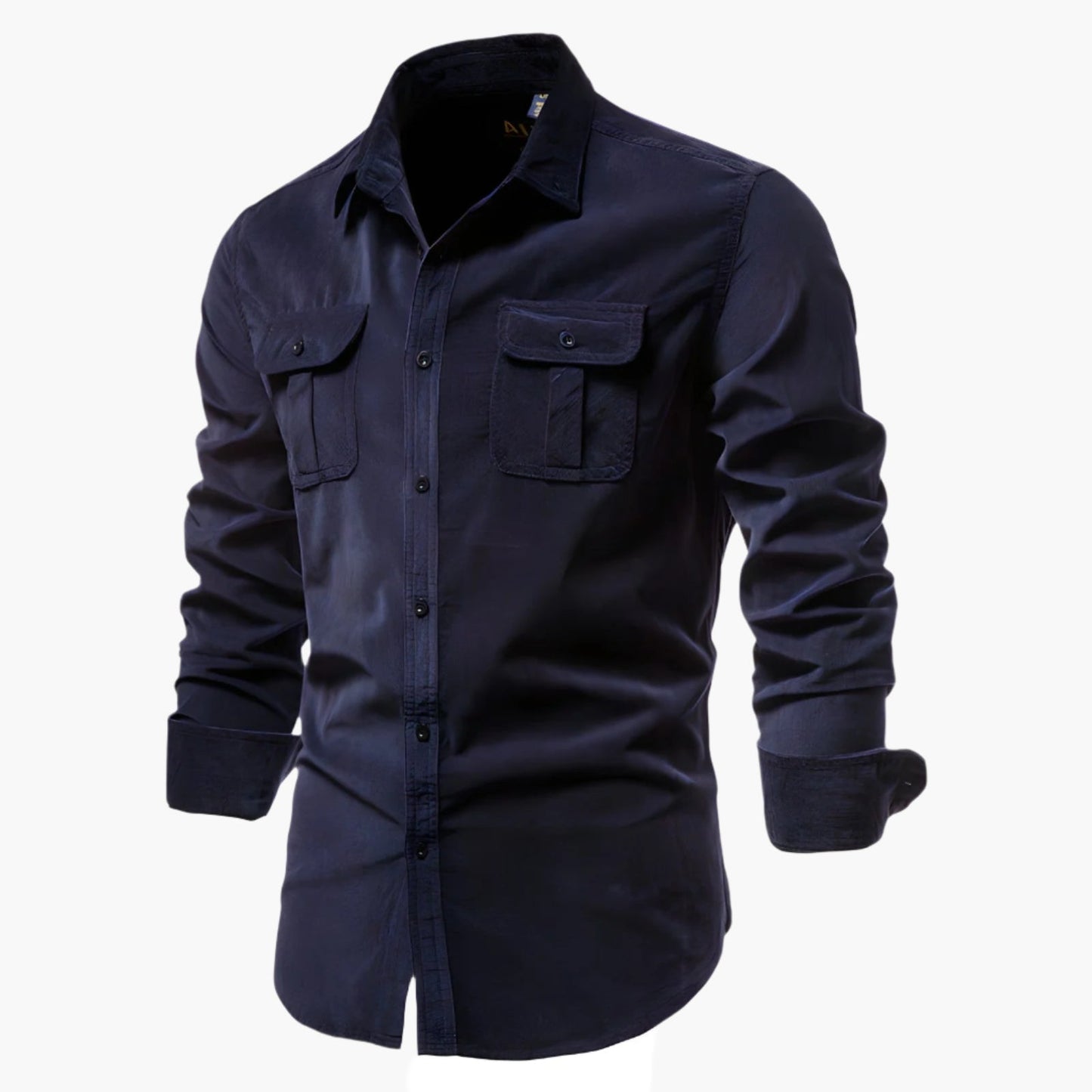 Herren Freizeithemd Slim Fit – Modernes Langarmhemd mit Brusttaschen, Business & Alltag