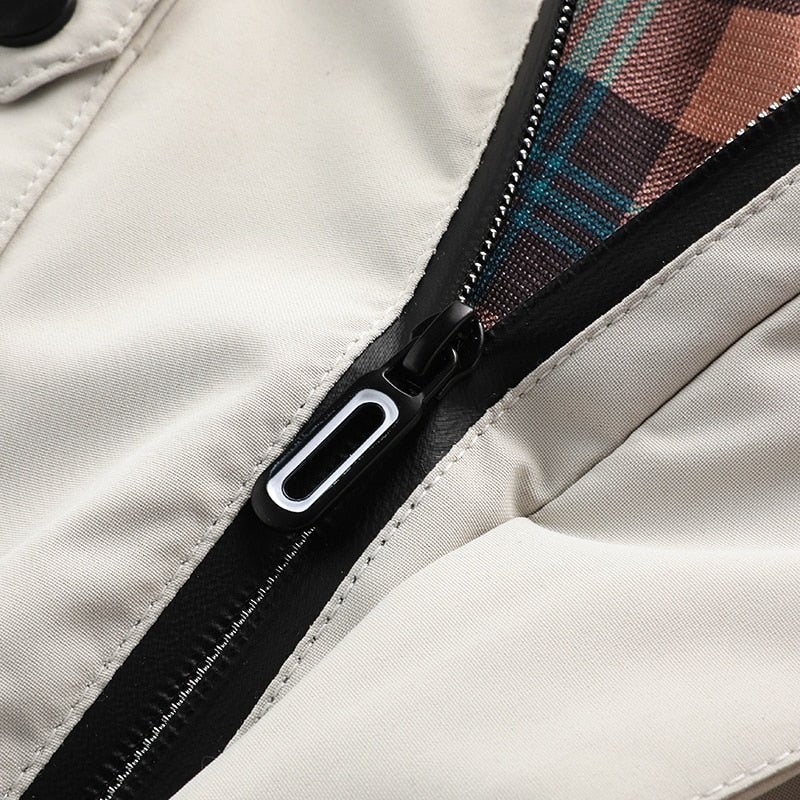 Men's Outdoor Functional Jacket – Waterproof, Windproof, Detachable Hood, Versatile for Everyday & Adventure