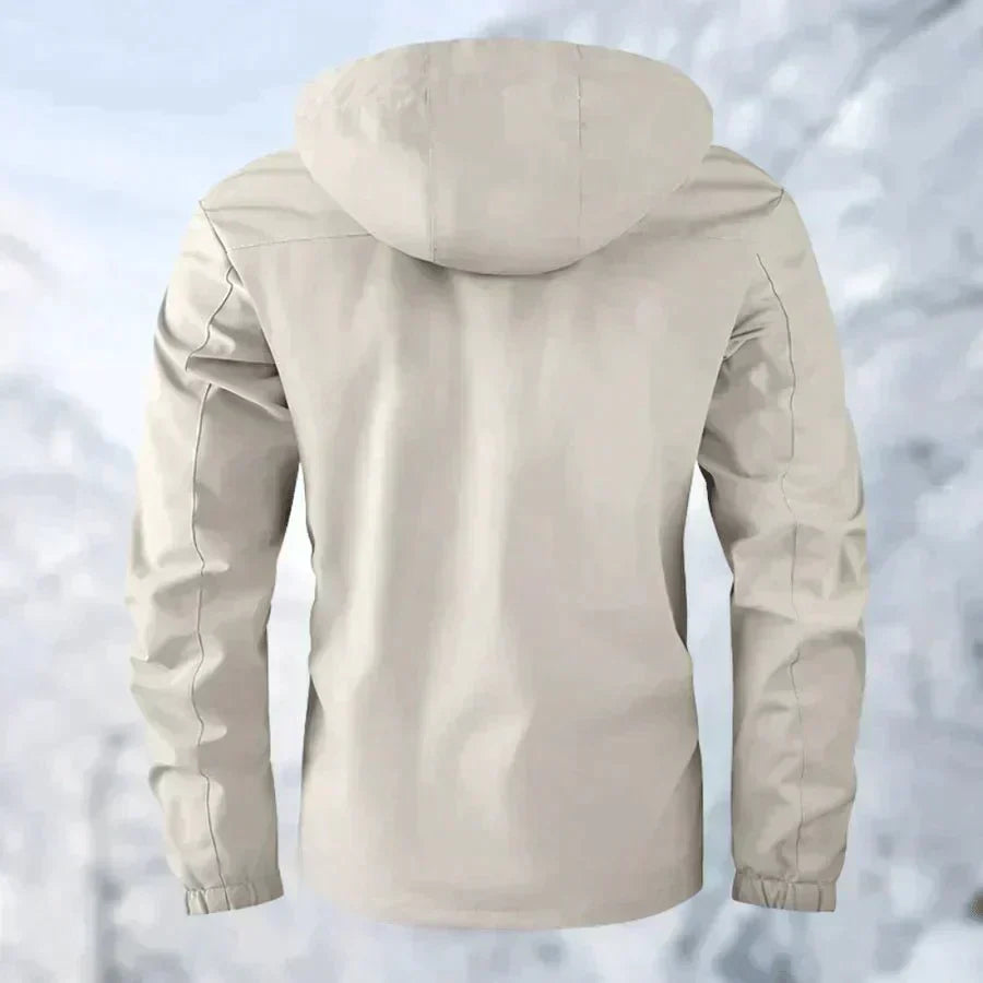 Men's Outdoor Functional Jacket – Waterproof, Windproof, Detachable Hood, Versatile for Everyday & Adventure