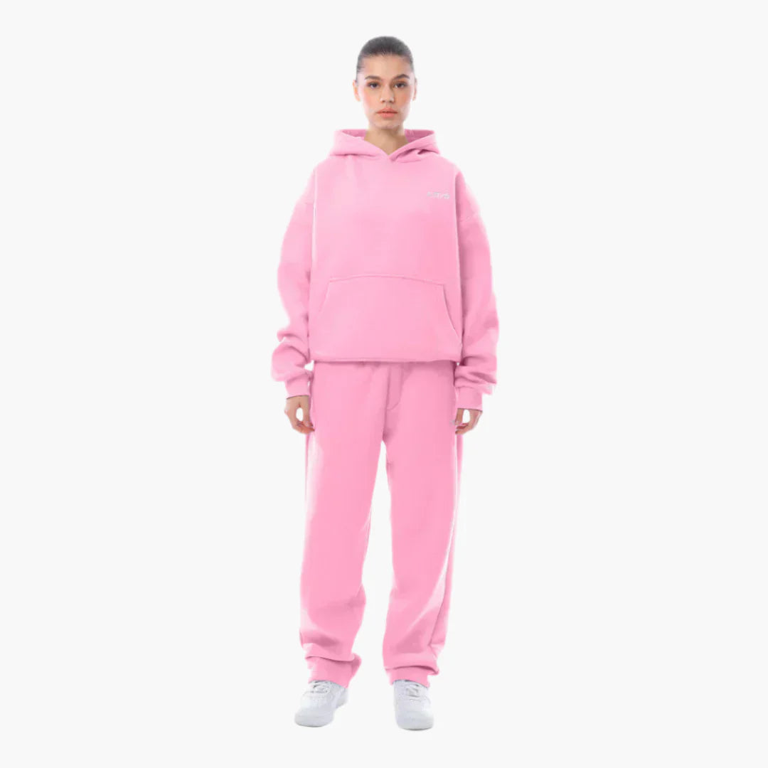 Damen Freizeit-Sweatshirt Set – Lockerer Hoodie & Jogginghose für Alltag, Sport und Streetwear