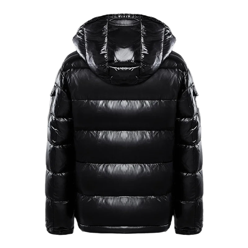 Men's Winter Quilted Jacket with Hood – Fashionable Outdoor Puffer Jacket for Cold Days