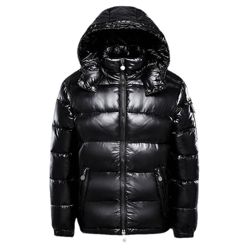 Men's Winter Quilted Jacket with Hood – Fashionable Outdoor Puffer Jacket for Cold Days