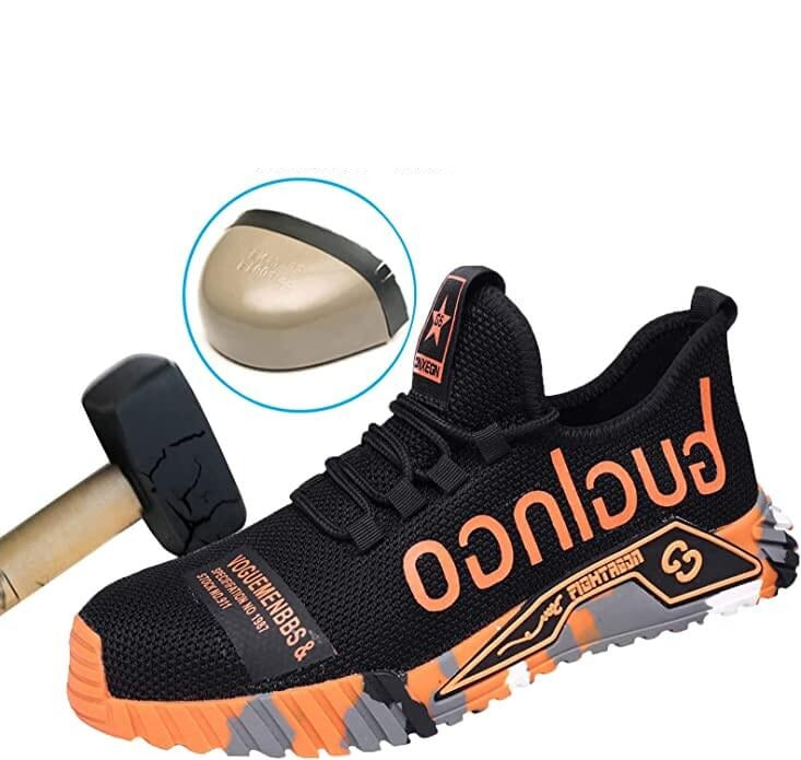 Men's Work Shoes Safety Shoes with Steel Toe Cap – Comfortable and Stylish Shoes for Work and Outdoor