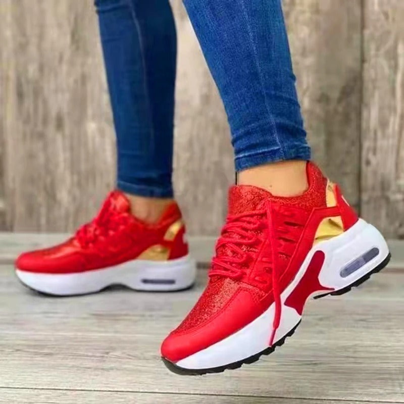 Damen Sneaker Orthopädisch Komfort Alltag Sportstil