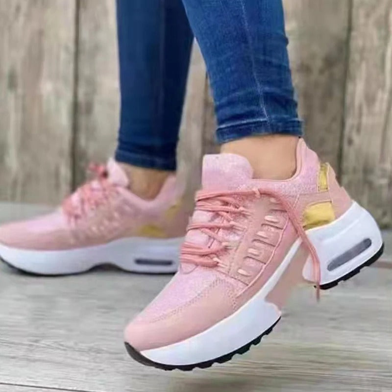 Damen Sneaker Orthopädisch Komfort Alltag Sportstil